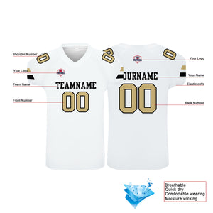 Camiseta de fútbol personalizada con nombre y número del equipo impresos