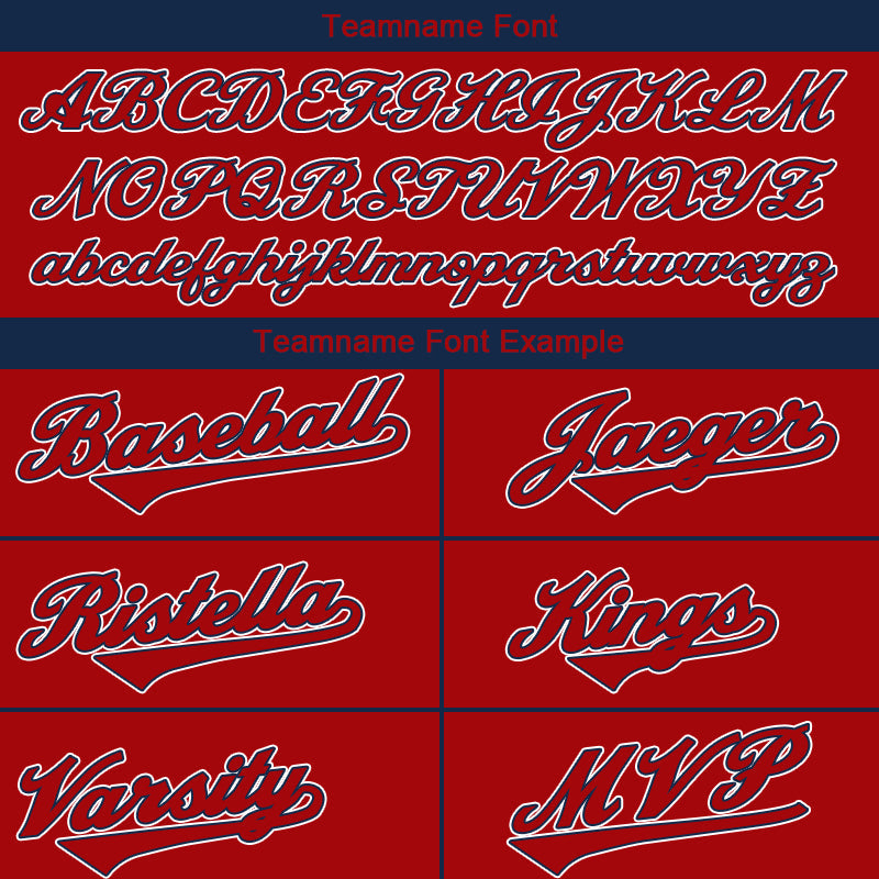 customized authentic baseball jersey red white -black mesh