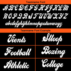 custom authentic drift fashion football jersey black  -orange