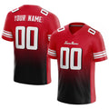 custom authentic gradient fashion football jersey red-black-white mesh