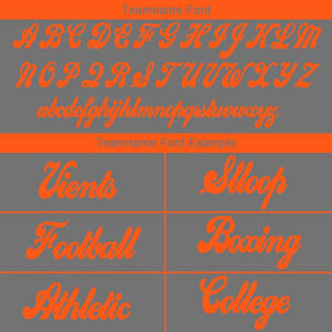 custom authentic drift fashion football jersey gray-orange mesh