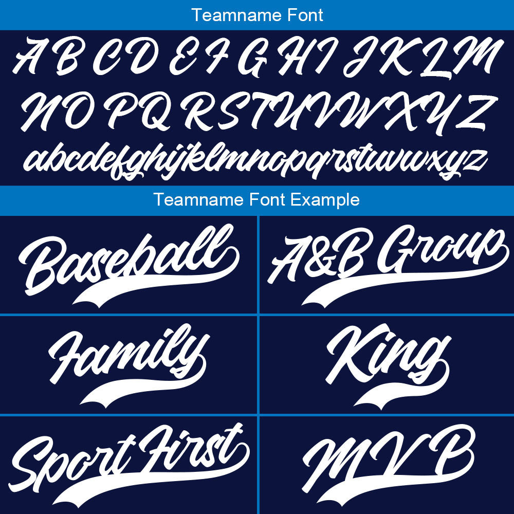 Camiseta de béisbol azul y negro con dise?o personalizado estampado a todo color