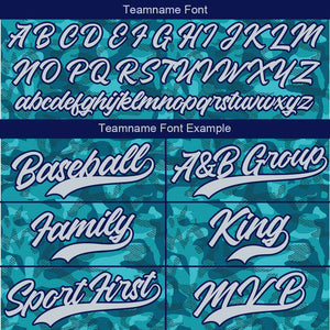 Dise?o personalizado de camiseta de béisbol con estampado a todo color camuflaje verde
