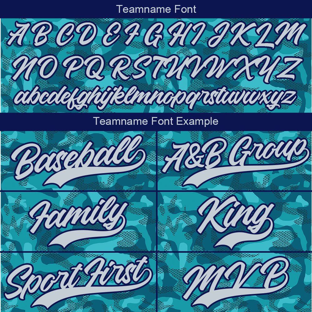 Dise?o personalizado de camiseta de béisbol con estampado a todo color camuflaje verde