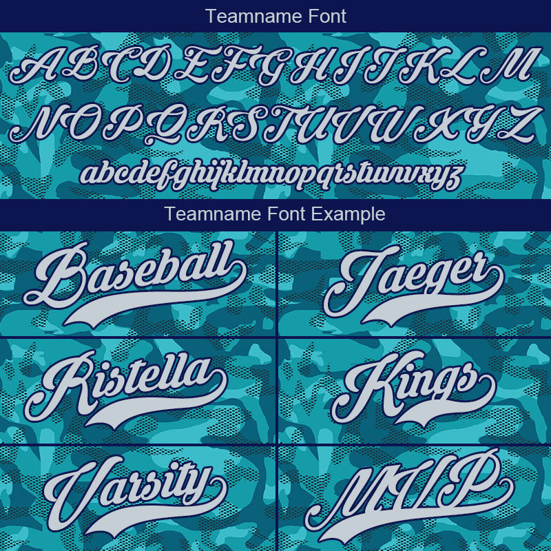 custom full print design authentic green camouflage baseball jersey