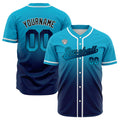 Camisetas de béisbol personalizadas con degradado nombre número y logotipo