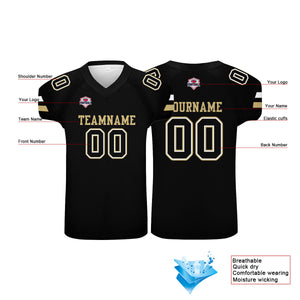 Camiseta de fútbol personalizada con nombre y número del equipo impresos