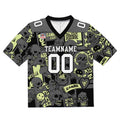 Camiseta de fútbol personalizada con nombre y número del equipo impresos y bordados-color amarillo claro