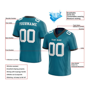 customized authentic football jersey white red-navy  mesh