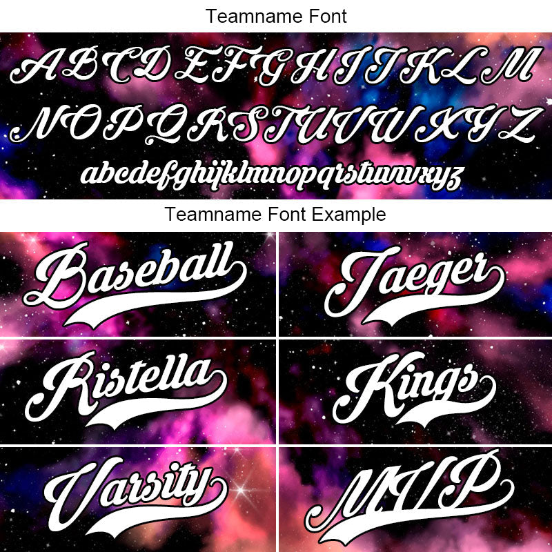 custom full print design authentic starry sky baseball jersey