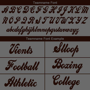 team custom authentic drift fashion football jersey gray-brown mesh