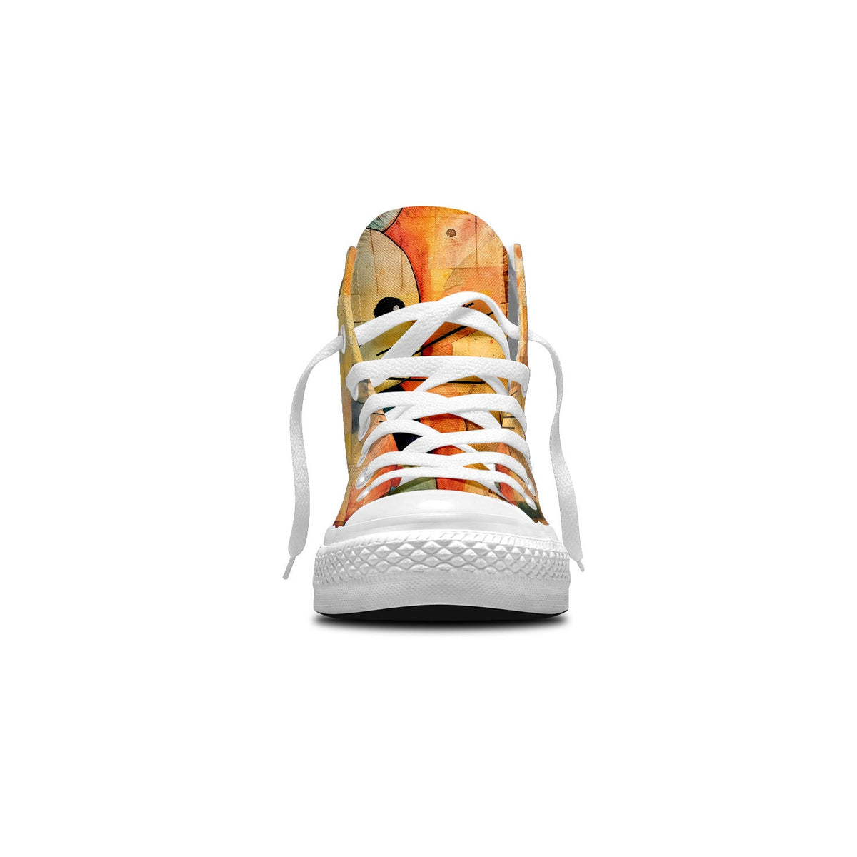 Abstract Hops: Sumérgete en un mundo de arte con zapatillas de lona de media caña para hombre y mujer Estampados de conejo que transforman cada paso en una expresión abstracta de la belleza lagomorfa