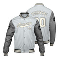 Chaquetas universitarias grises personalizadas para hombres & mujeres y jóvenes & Chaquetas Letterman personalizadas