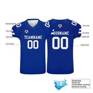 Camiseta de fútbol personalizada con nombre y número del equipo impresos