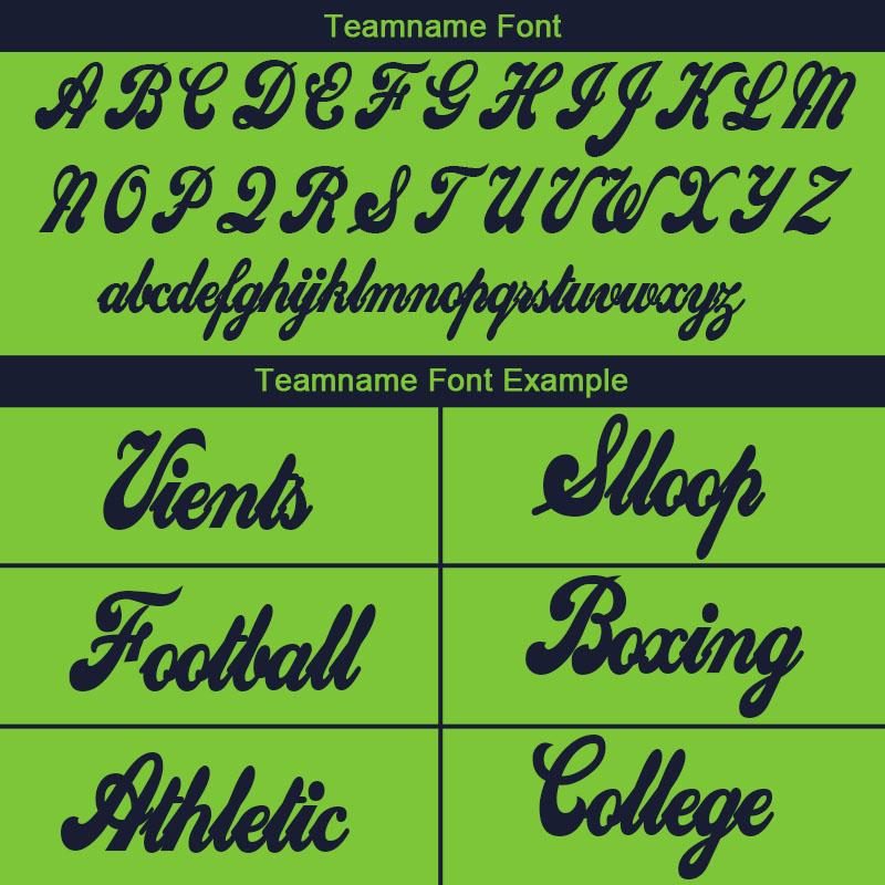 custom authentic drift fashion football jersey neon green-navy mesh