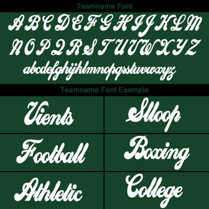 custom authentic split fashion football jersey green-black-white