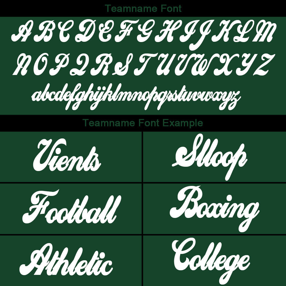 custom authentic split fashion football jersey green-black-white