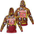 Sudadera con capucha degradada personalizada para hombre-mujer-niña o niño Imprime tu logotipo-nombre y número