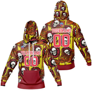 Sudadera con capucha degradada personalizada para hombre-mujer-niña o niño Imprime tu logotipo-nombre y número