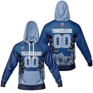 Sudadera con capucha degradada personalizada para hombre-mujer-niña o niño Imprime tu logotipo-nombre y número
