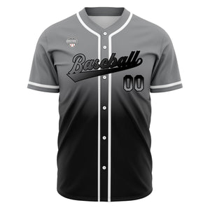 Camisetas de béisbol personalizadas con degradado nombre número y logotipo