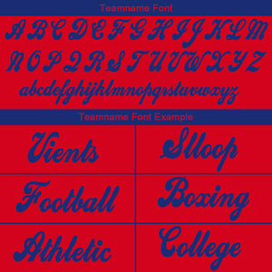 custom authentic drift fashion football jersey red-royal mesh