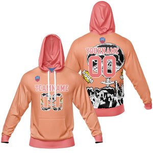 Sudadera con capucha degradada personalizada para hombre-mujer-niña o niño Imprime tu logotipo-nombre y número