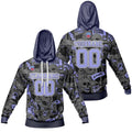 Sudadera con capucha degradada personalizada para hombre-mujer-niña o niño Imprime tu logotipo-nombre y número