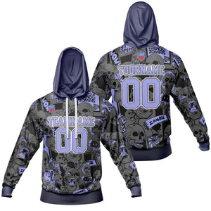 Sudadera con capucha degradada personalizada para hombre-mujer-niña o niño Imprime tu logotipo-nombre y número