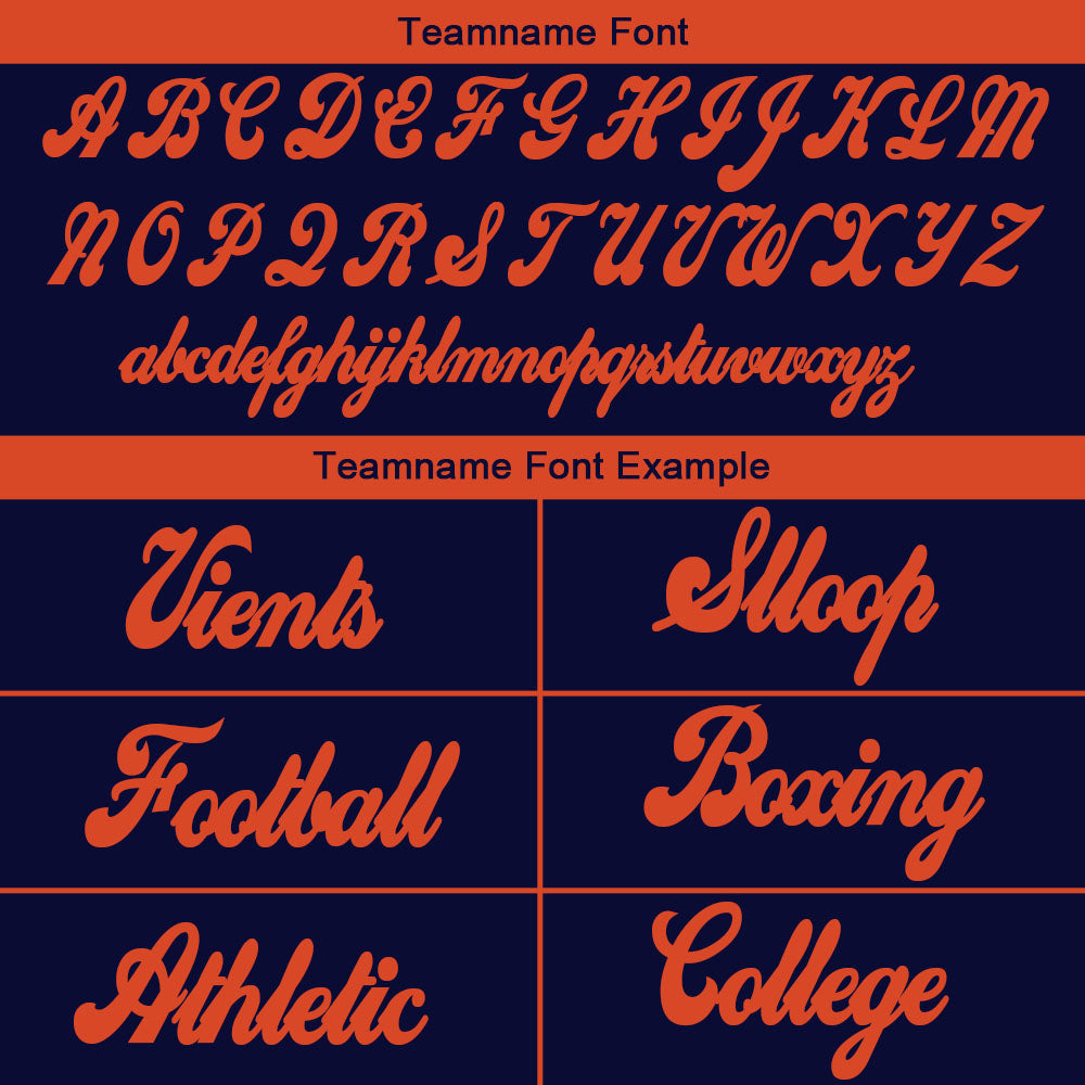 custom authentic gradient fashion football jersey orange-navy-white