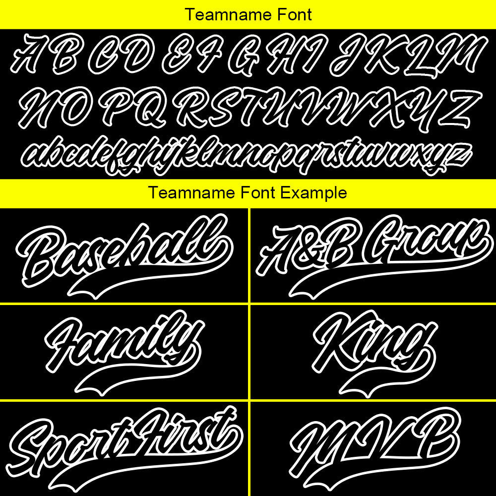 Camiseta de béisbol con dise?o personalizado estampado completo en amarillo y negro