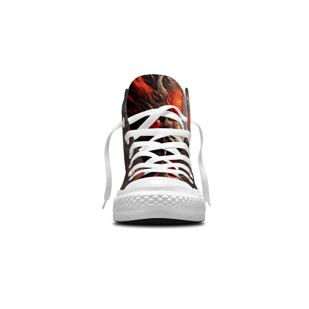 Eleva tu estilo con estas zapatillas de lona de media caña inspiradas en dragones: una declaración de moda unisex