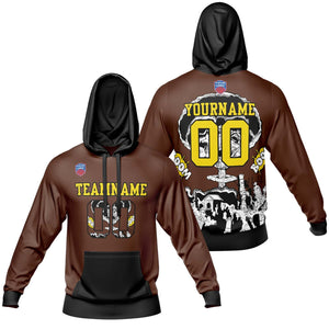 Sudadera con capucha degradada personalizada para hombre-mujer-niña o niño Imprime tu logotipo-nombre y número