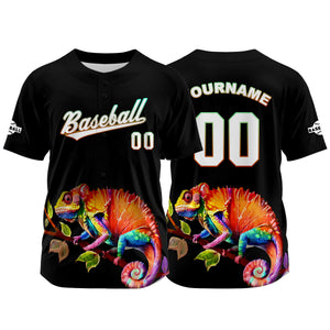 Camiseta de béisbol negra personalizada con nombre número y logotipo personalizados