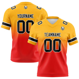 Camisetas de fútbol personalizadas con degradado-nombre-número y logotipo para adultos-niños y equipos