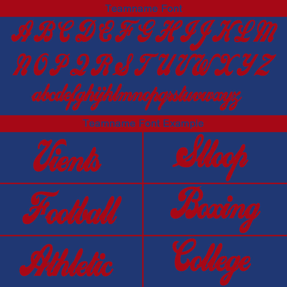 custom authentic split fashion football jersey royal-red-white