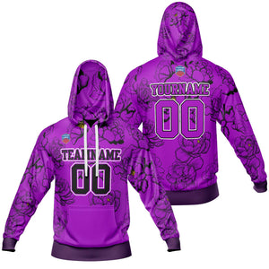 Sudadera con capucha degradada personalizada para hombre-mujer-niña o niño Imprime tu logotipo-nombre y número