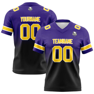 Camisetas de fútbol personalizadas con degradado-nombre-número y logotipo para adultos-niños y equipos