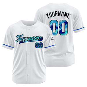 Camiseta de béisbol blanca personalizada con diseño bordado Camisetas de béisbol de hip hop personalizadas