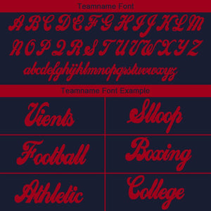 custom authentic drift fashion football jersey navy-red mesh