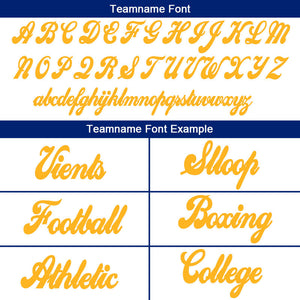 custom authentic split fashion football jersey royal-white-yellow mesh
