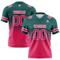 Camisetas de fútbol personalizadas con degradado-nombre-número y logotipo para adultos-niños y equipos