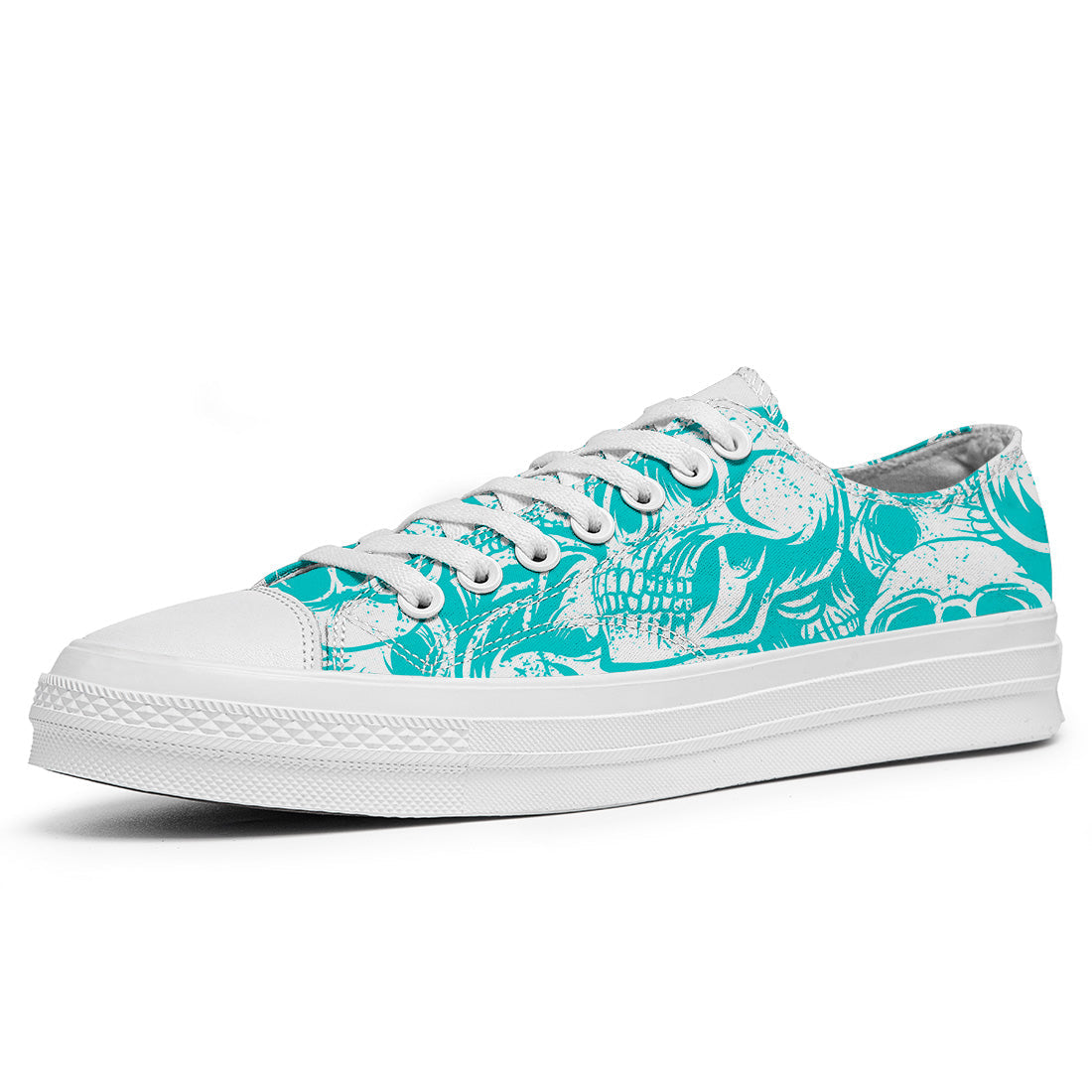 Resalta tu estilo con las zapatillas bajas de lona Skeleton para hombre y mujer