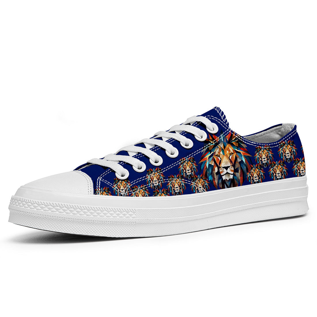 Resalta tu estilo con las zapatillas bajas de lona Lion para hombre y mujer