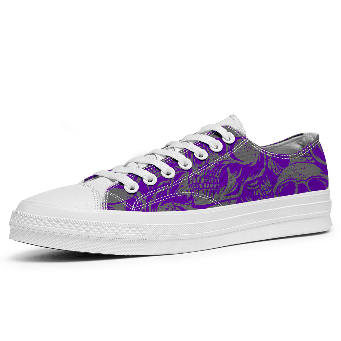 Resalta tu estilo con las zapatillas bajas de lona Skeleton para hombre y mujer
