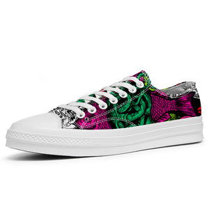 Resalta tu estilo con las zapatillas bajas de lona Fish para hombre y mujer