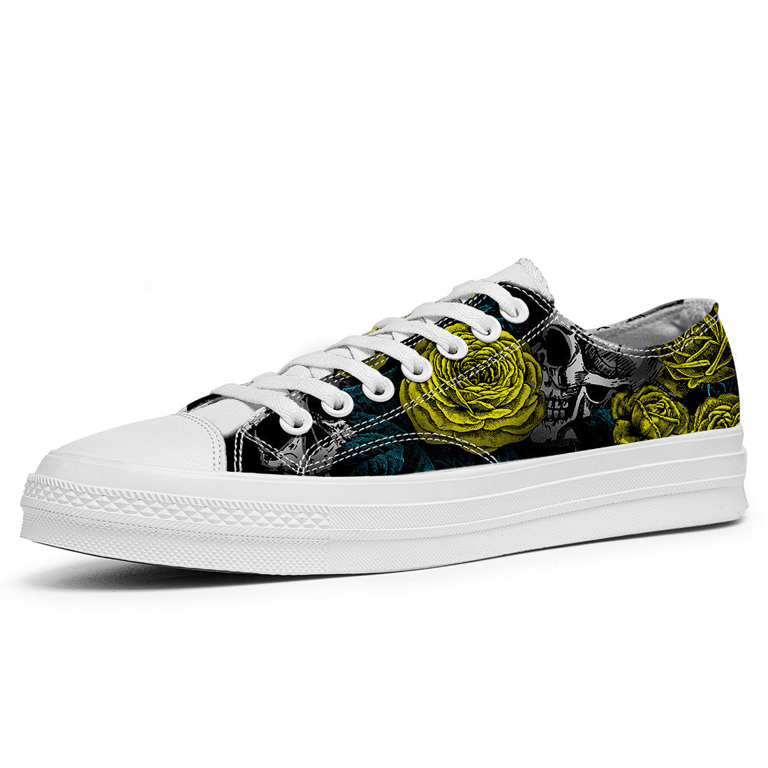 Resalta tu estilo con las zapatillas bajas de lona Skeleton para hombre y mujer