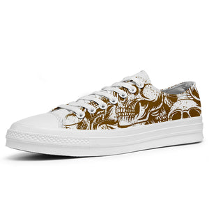 Resalta tu estilo con las zapatillas bajas de lona Skeleton para hombre y mujer