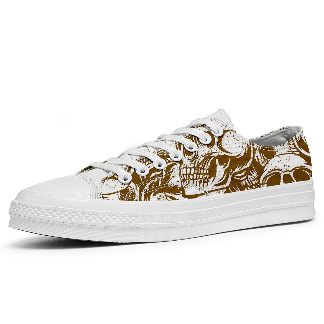 Resalta tu estilo con las zapatillas bajas de lona Skeleton para hombre y mujer