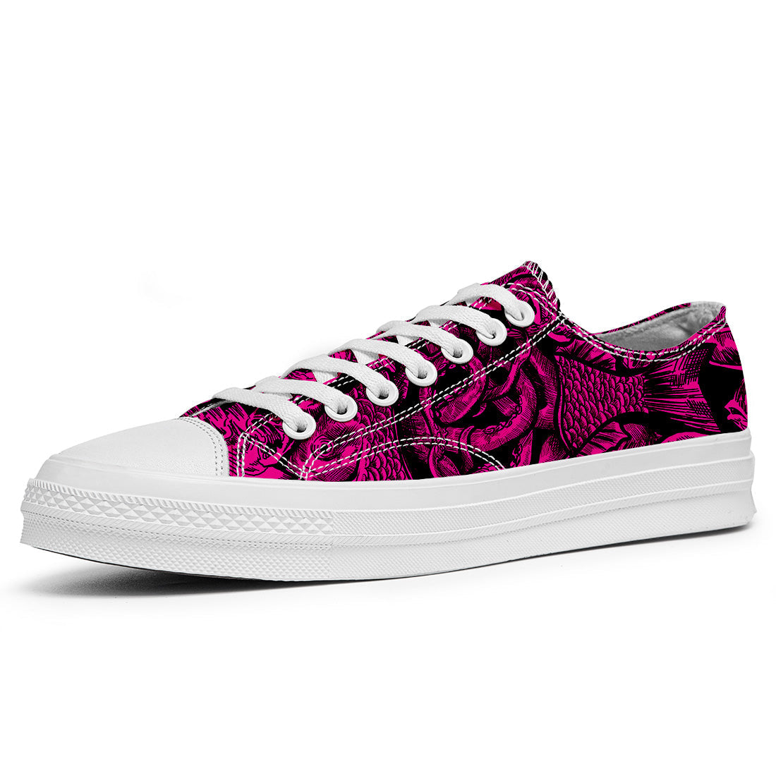 Resalta tu estilo con las zapatillas bajas de lona Fish para hombre y mujer